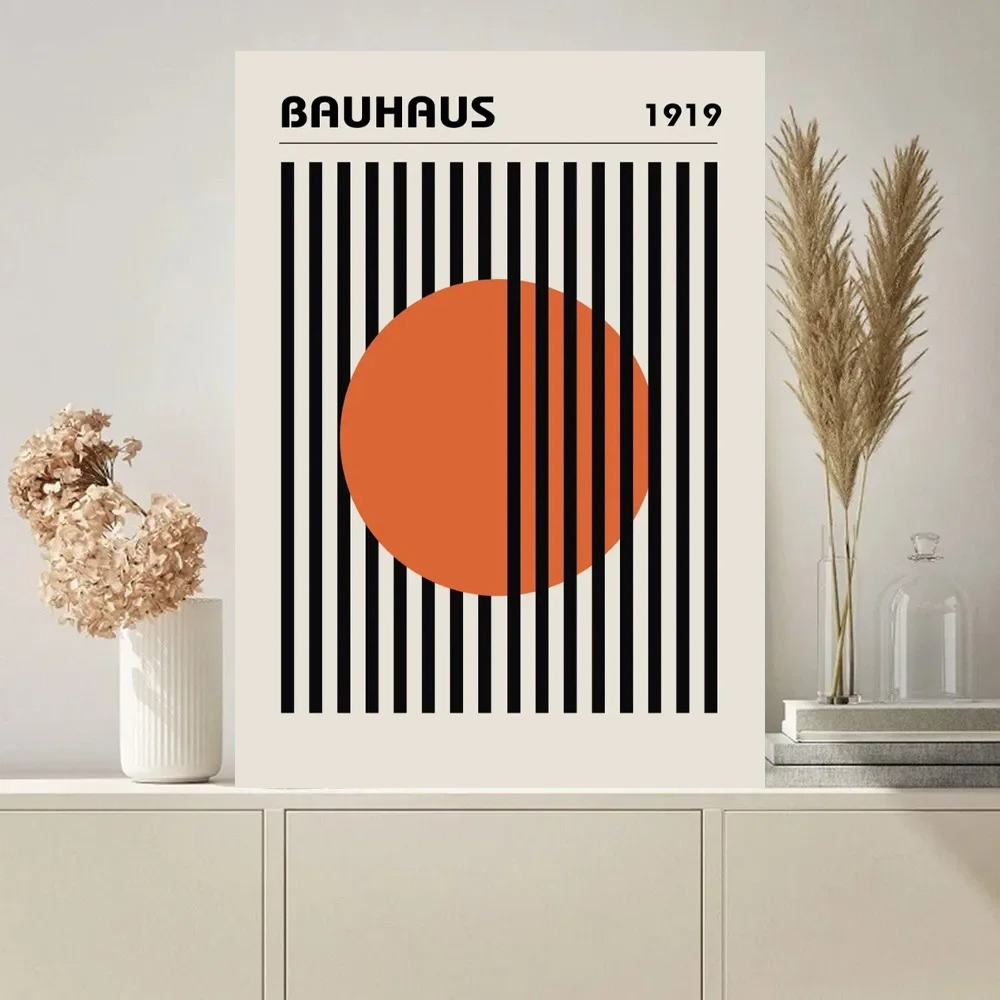 Photography Pose - Einfacher Leinwanddruck, Gemälde, Poster, Bauhaus-Zitate, bunte