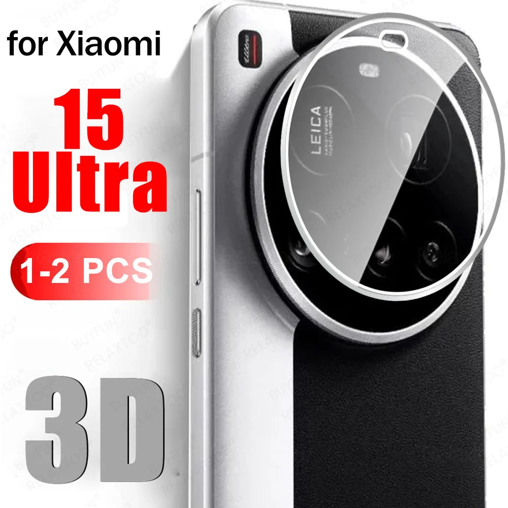 Photography Xiaomi 15 Ultra - 1–2 Stück 3D gebogener HD-Kameraschutz für