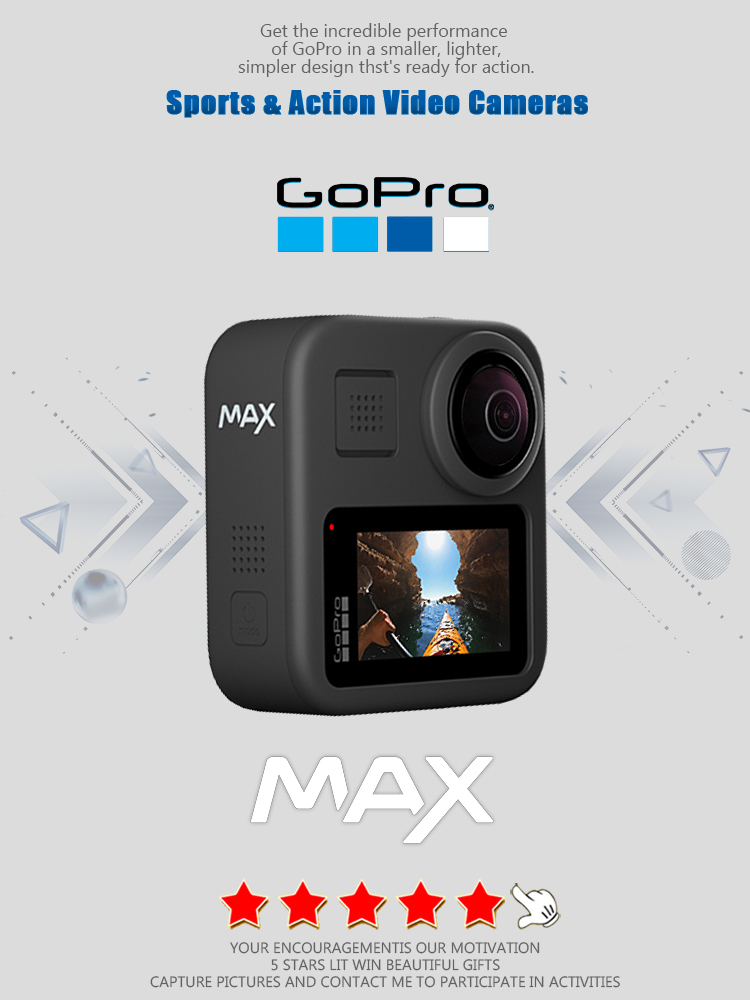 Photography Grid - GoPro MAX 360 Action-Kamera mit Touchscreen,