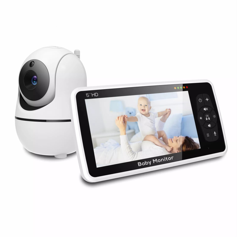 Photography Uk - Neuer 5-Zoll-Video-Babyphone mit Kamera und Audio,