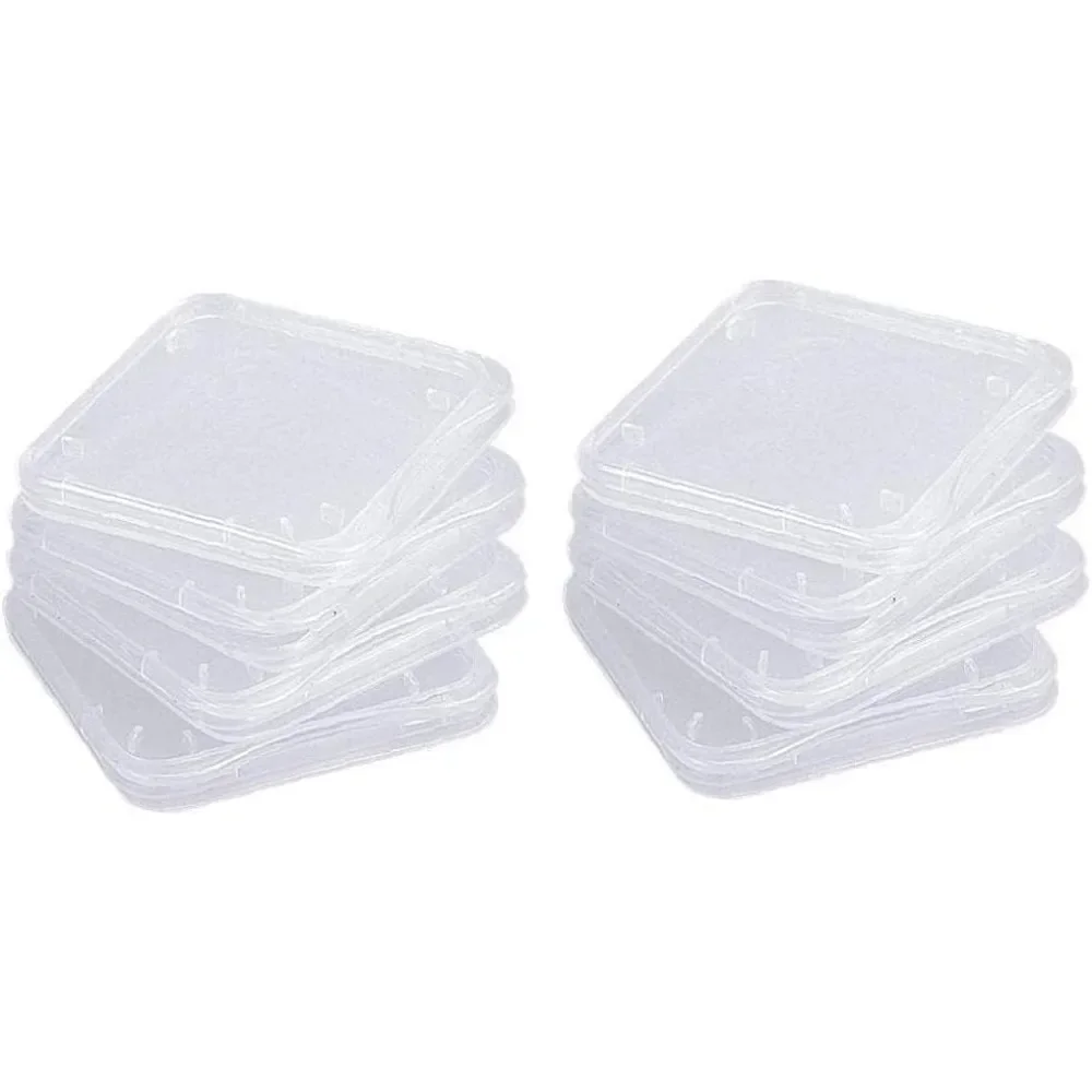 Memory Card Case - 10 Stück transparente SD-Kartenetui-Halterung, langlebige Aufbewahrungsbox