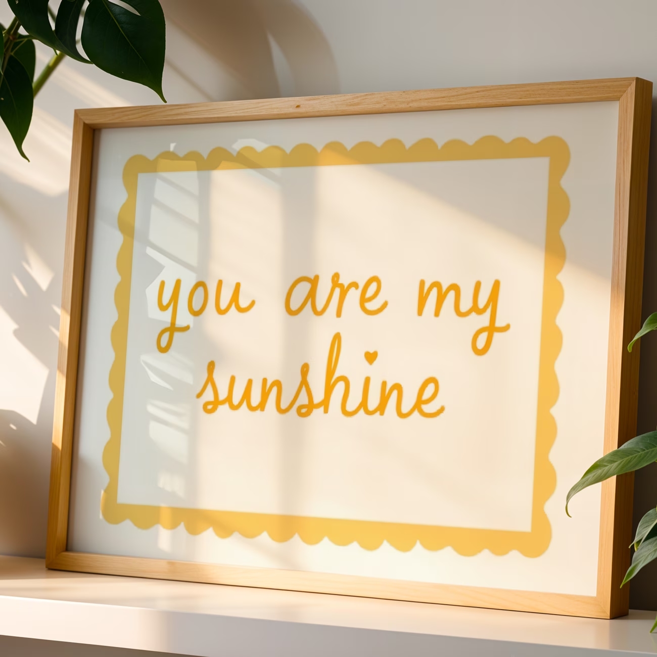 Photograph Lyrics - Moderne Wandkunst mit dem Zitat „You