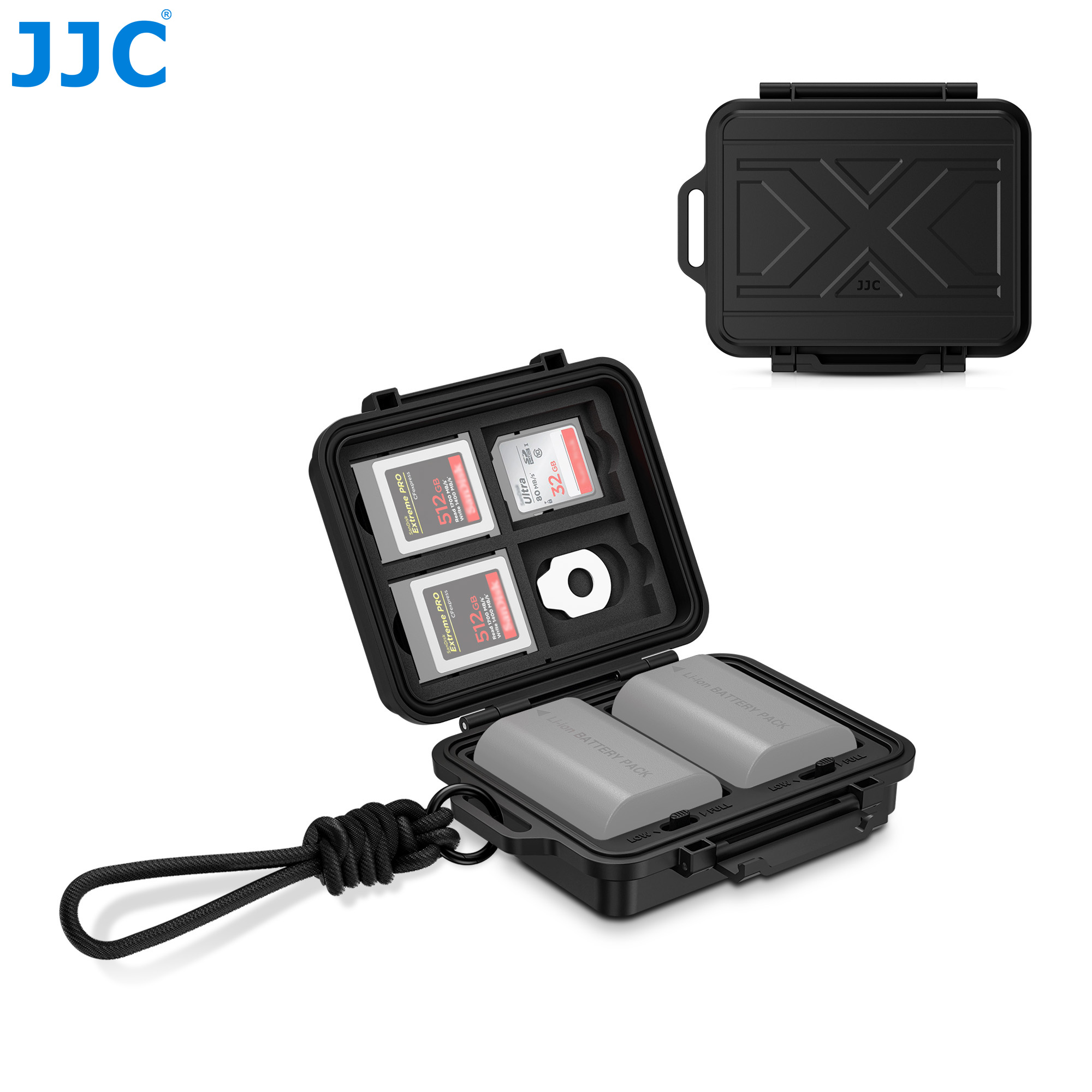 Memory Card Case - JJC JBC-K2CBS Speicherkarte und Akku-Aufbewahrungskoffer für