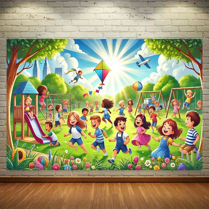 Photography Game - Lebendiger Happy-Game-Hintergrund-Wandteppich, Wanddekoration mit Spielzimmer- und