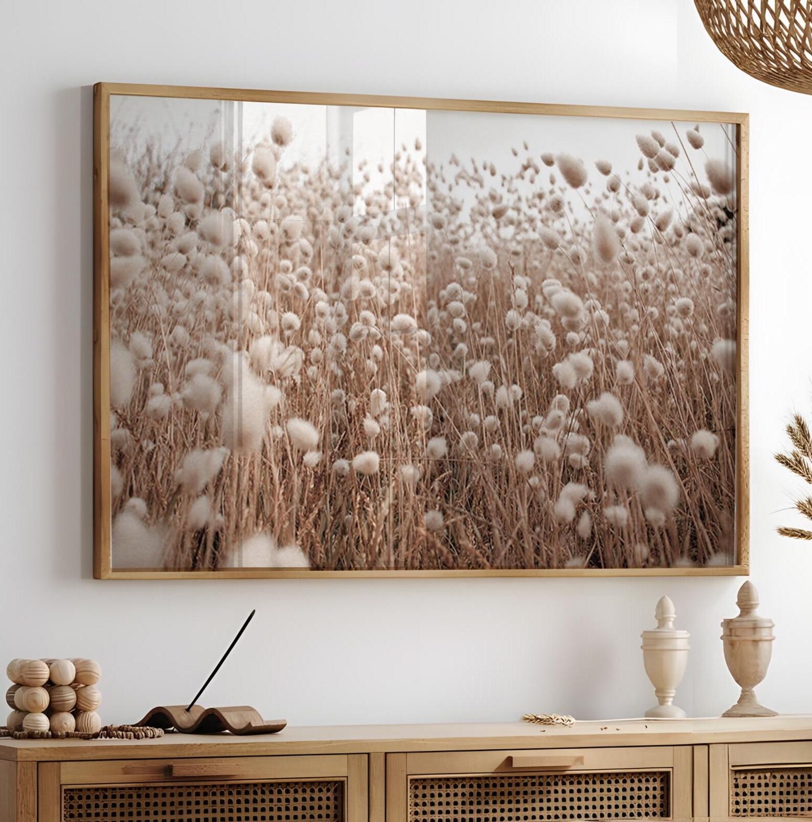 Photography Fine Art - Wildblumen-Druck, neutraler botanischer Druck, Naturfotografie, Erdton-Drucke,