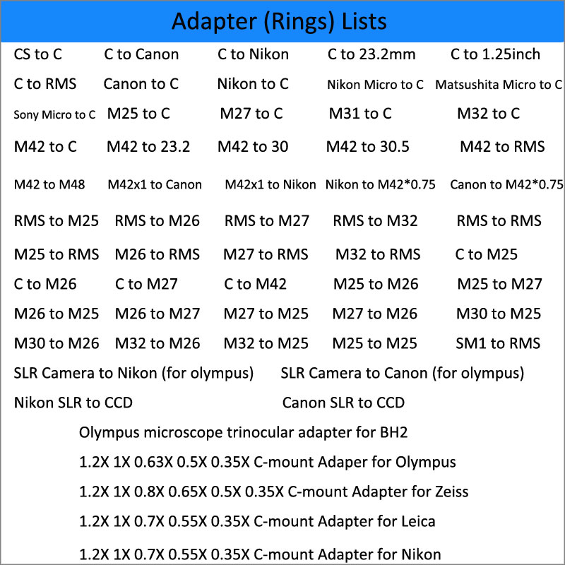 RMS auf C-Mount Mikroskop-Kame – Lens Adapter Ring Bewertung und Preis