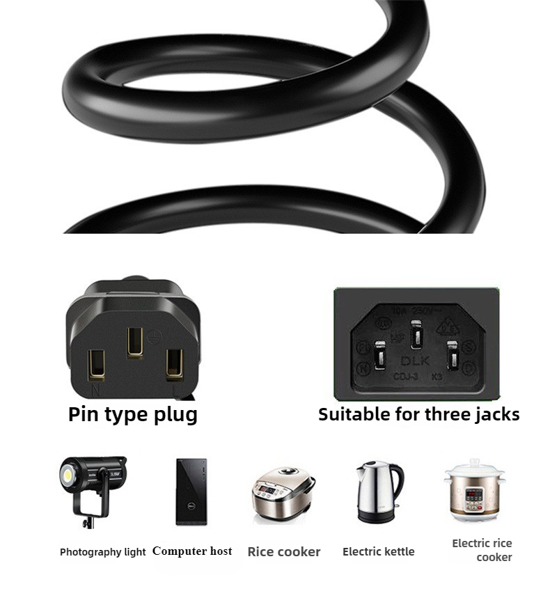 5 m EU-US-UK-Stromkabel, dreip – Photography Uk Bewertung und Preis