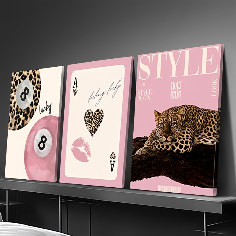3-teiliger Leoparden-Geparden- – Photography Pose Bewertung und Preis