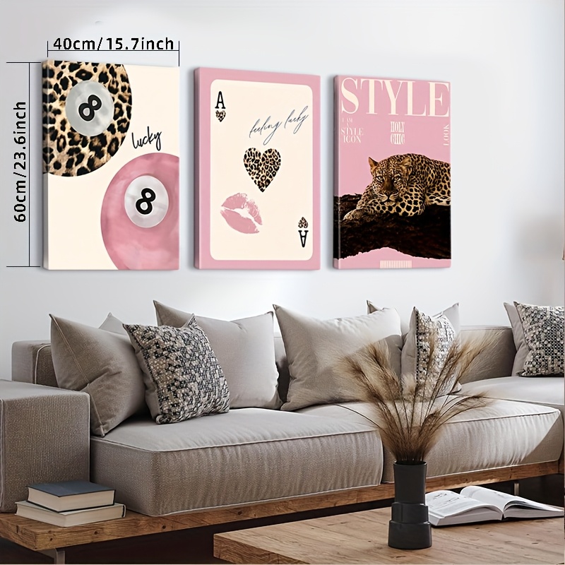 3-teiliger Leoparden-Geparden- – Photography Pose Bewertung und Preis