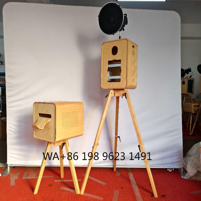 Retro Holz-Selfie-Fotobox mit  – Photography Wedding Bewertung und Preis